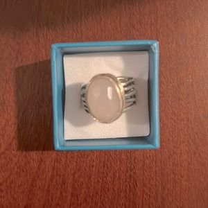 Silpada sterling silver and rose quartz ring